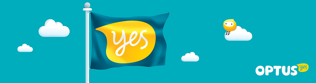 澳大利亞Optus第二大電信公司品牌VI設(shè)計